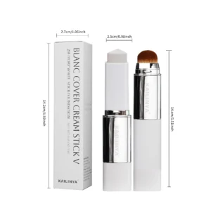 Kailinya Color Changing Stick Foundation 13g with built-in brush for high coverage and long-lasting matte finish