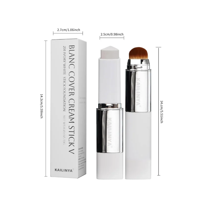 color-changing-stick-foundation-high-coverage-concealer-kai-xj6zmqc4-1 Kailinya Color Changing Stick Foundation 13g with built-in brush for high coverage and long-lasting matte finish