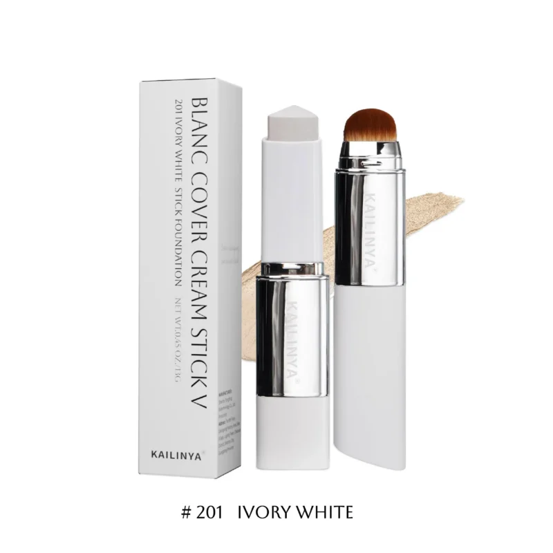 foundation-stick-built-in-brush-concealer-acne-scars-spots-kai-yxnqcz3d-1 Kailinya dual-ended foundation cream stick with detachable brush for lightweight coverage and concealing imperfections