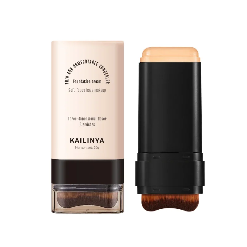 soft-focus-foundation-stick-dual-ended-concealer-foundation-kai-u7r9zkue-1 Dual-ended soft focus foundation stick with built-in brush for full coverage and flawless, long-lasting makeup.